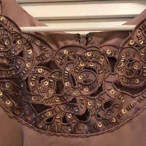 Beaded Neck Cocktail dress